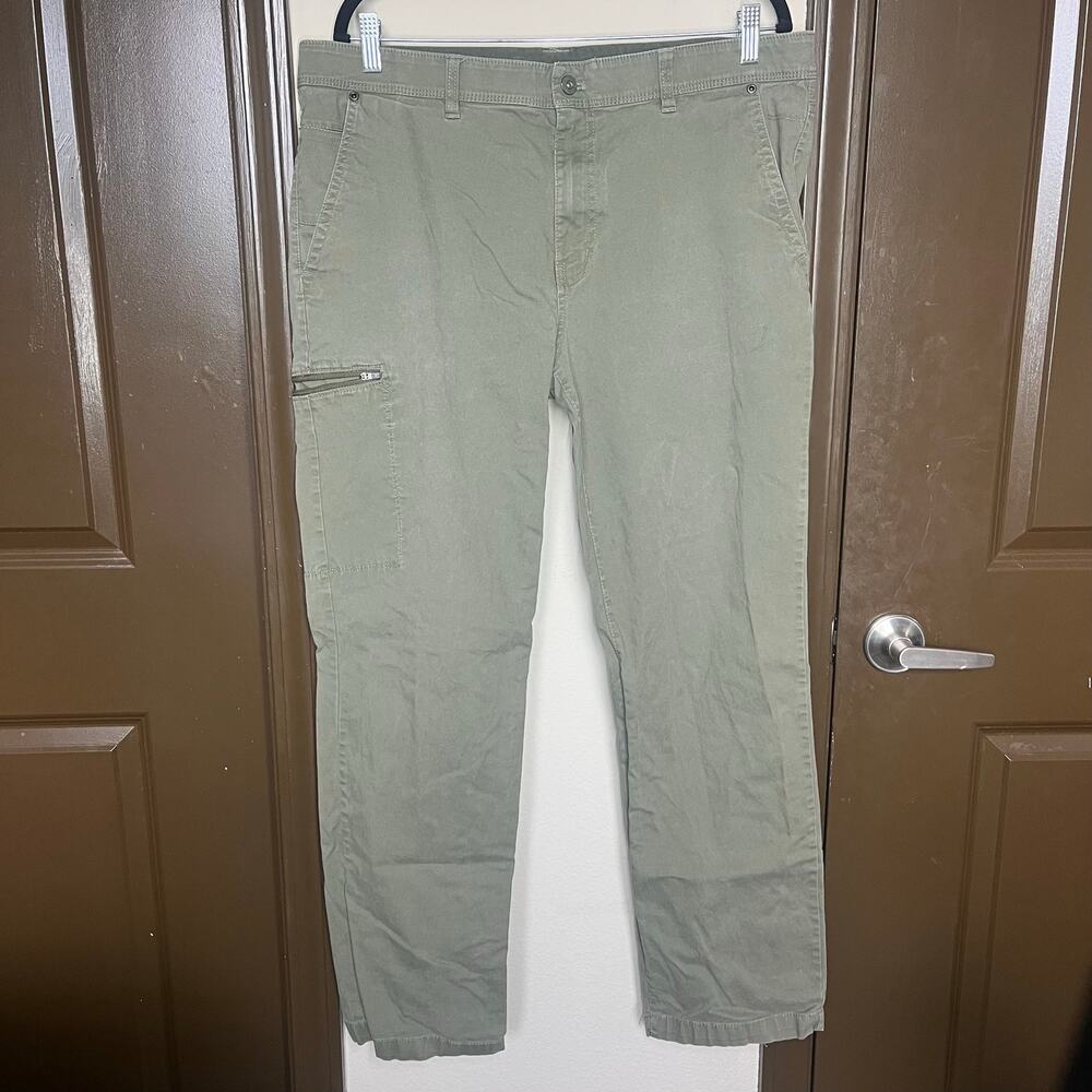 Weatherproof Men’s 36x32 Moss Green Utility Cargo Pants Straight Leg Gorpcore